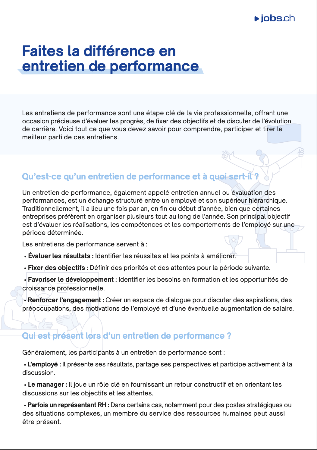 Faites la différence en entretien de performance
